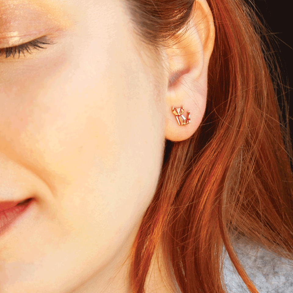 Feline Folds Earrings